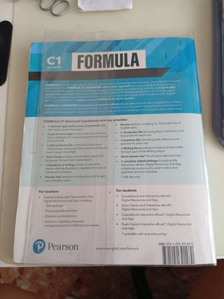 libro de inglés C1 (fórmula) con forro 