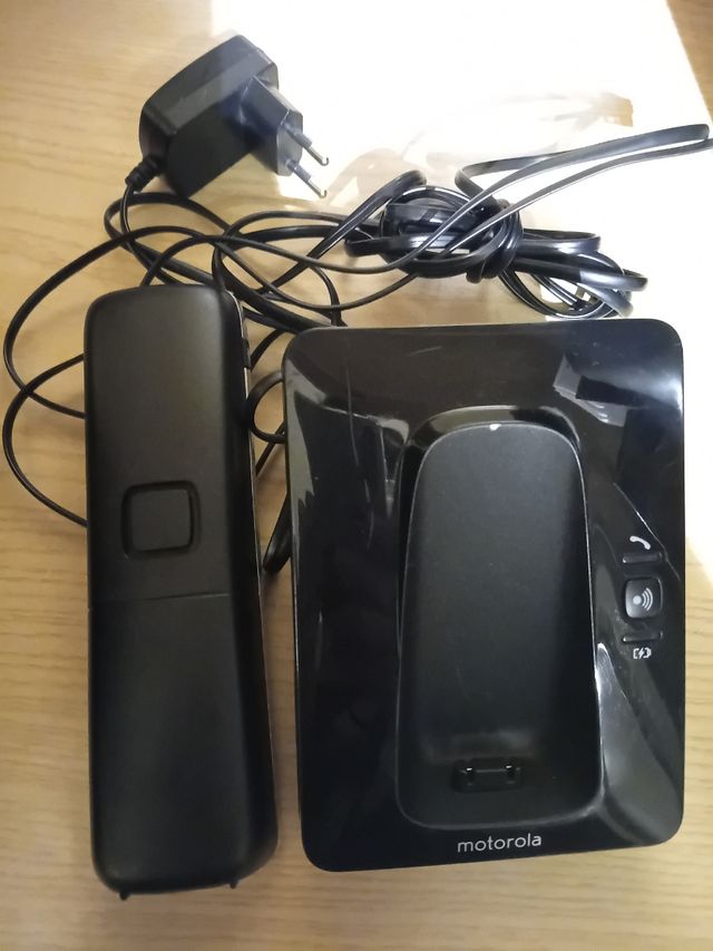 Teléfono inalámbrico Motorola CD201B negro