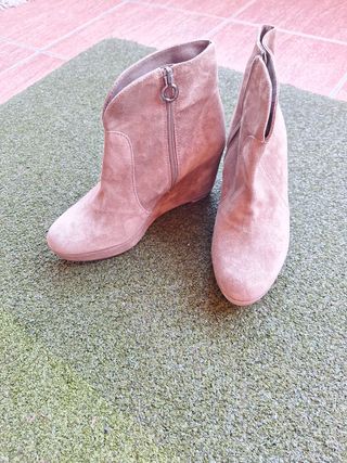 Botines piel plataforma mujer 