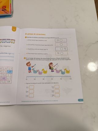 Libro cuaderno de matemáticas primaria