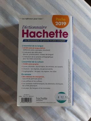 Dictionnaire français Hachette-Poche2019