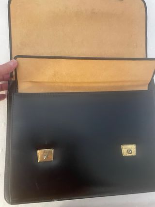 Maletín de piel porta documentos apto para Laptop 