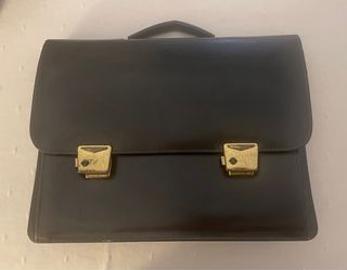 Maletín de piel porta documentos apto para Laptop 