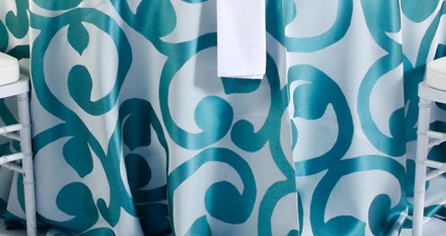 Mantel redondo Florencia Turquesa