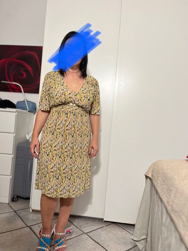 Vestitino mango a fiori