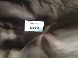 Chaqueta piel marrón chocolate vintage
