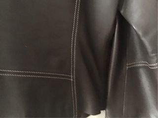 Chaqueta piel marrón chocolate vintage