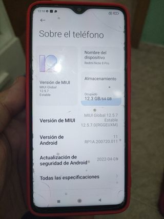 Movil Samsung Redmi note 8 pro