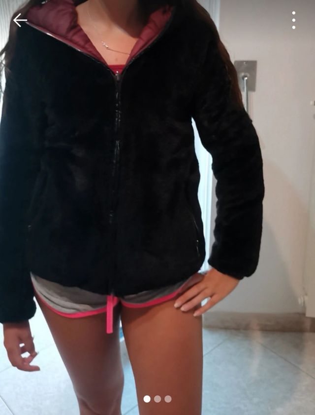 giubbotto ragazza pelliccia sintetica