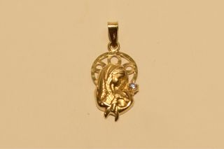 COLGANTE VIRGEN NIÑA DE ORO 18K/2.3Gr