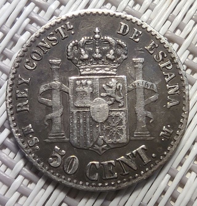 50 céntimos Alfonso XII 1881*81 España 