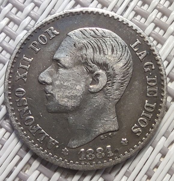 50 céntimos Alfonso XII 1881*81 España 