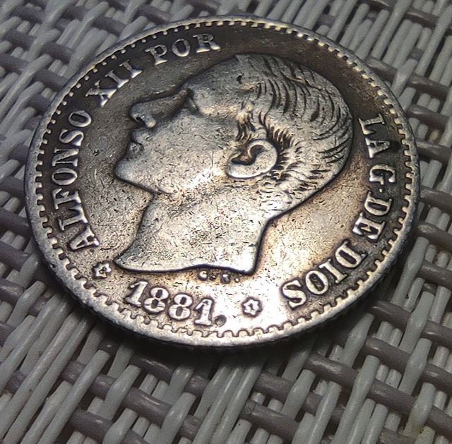 50 céntimos Alfonso XII 1881*81 España 