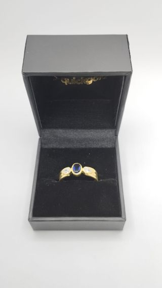ANILLO ORO 18K CON PEDRERÍA