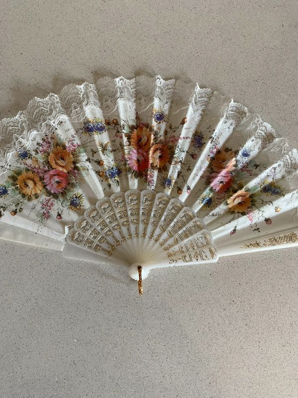 Ventaglio vintage bianco