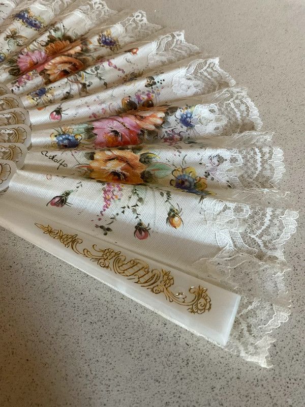 Ventaglio vintage bianco