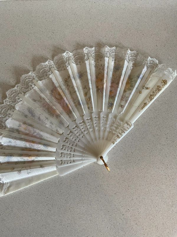 Ventaglio vintage bianco