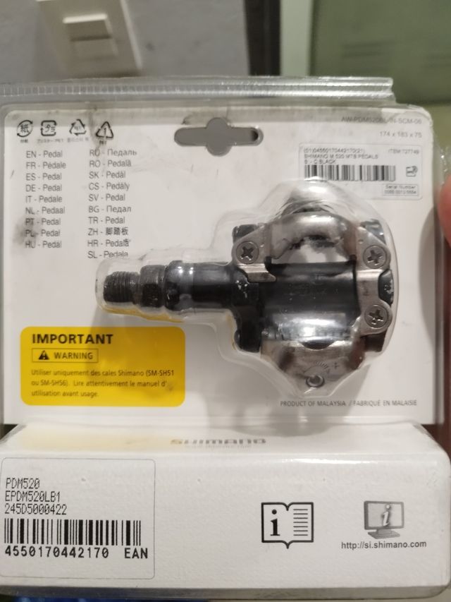 Pedales Shimano spd 520