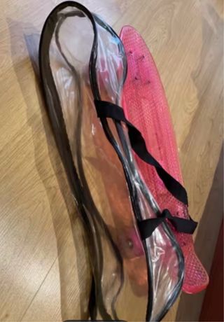 Monopatin rosa con luces