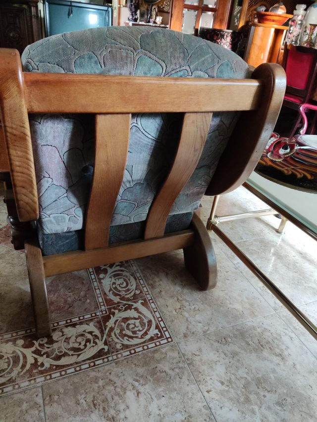 Tresillo, Sofá y Sillón madera de roble maciza