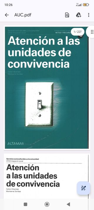 Atención a las unidades de convivencia