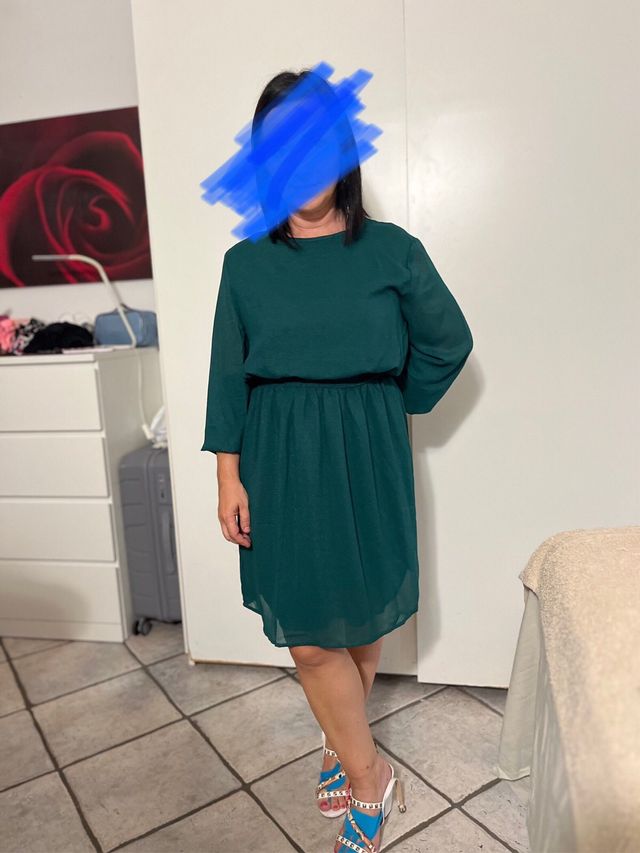 Vestitino verde smeraldo calliope