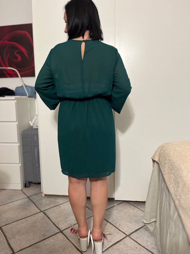 Vestitino verde smeraldo calliope