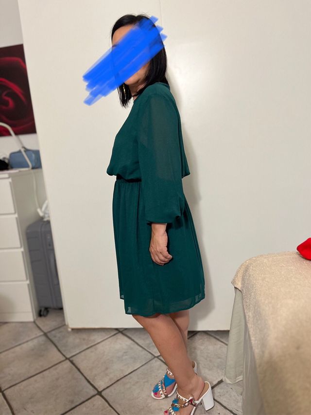 Vestitino verde smeraldo calliope