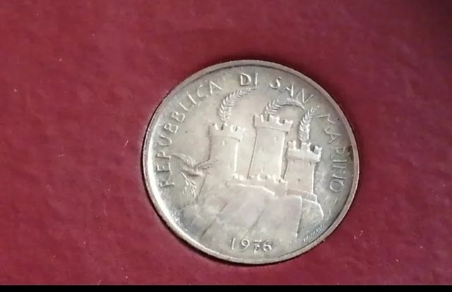 Moneta 500 lire argento san marino