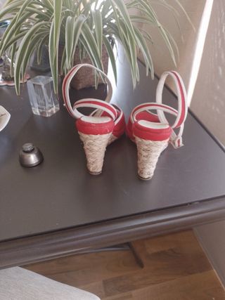 Sandalias cuña esparto T/37