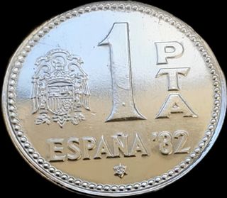 1 Peseta 1980 *82 cospel aluminio 