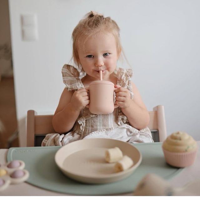 Taza aprendizaje con pajita