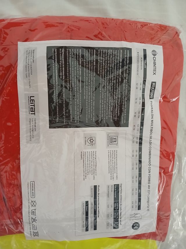 Pantalón reflectante con forro polar 