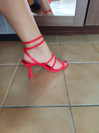 Sandalias de tacón mujer
