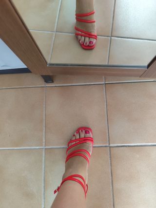 Sandalias de tacón mujer