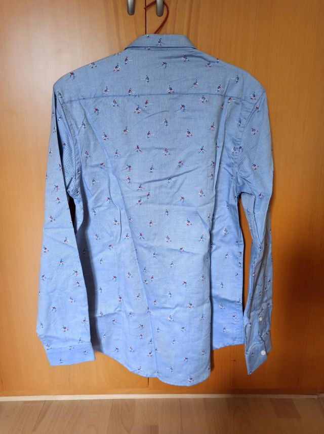 Camisa azul Zara talla L