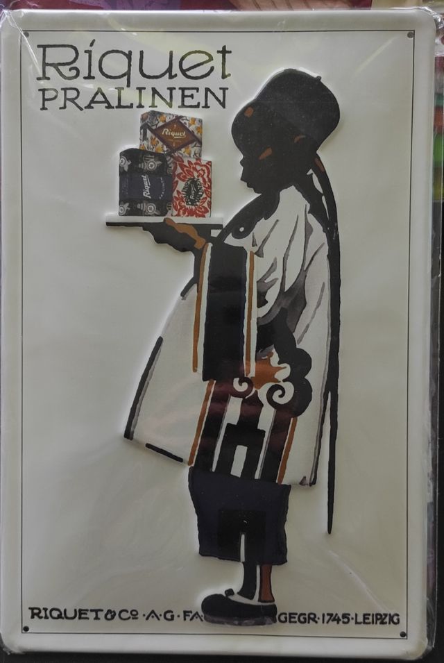 Cartel vintage metálico adorno