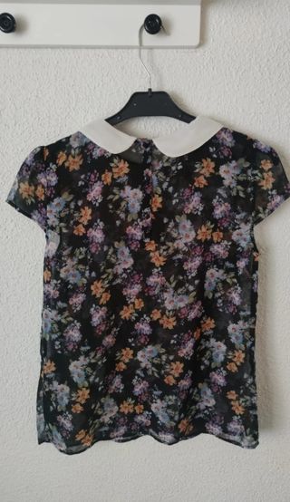 Camisa vintage cuello bebé 