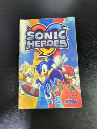 Sonic heroes manual y portada