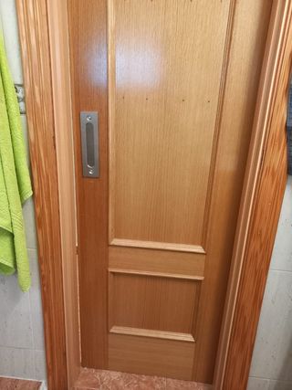 Puerta interior maciza corredera