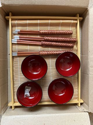 Juego vajilla asiática