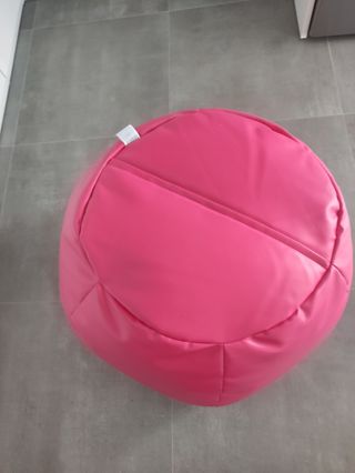 Puff rosa polipiel