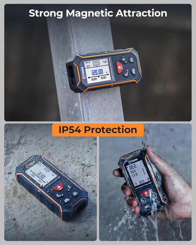 Telémetro láser bilateral de 120 m 📏