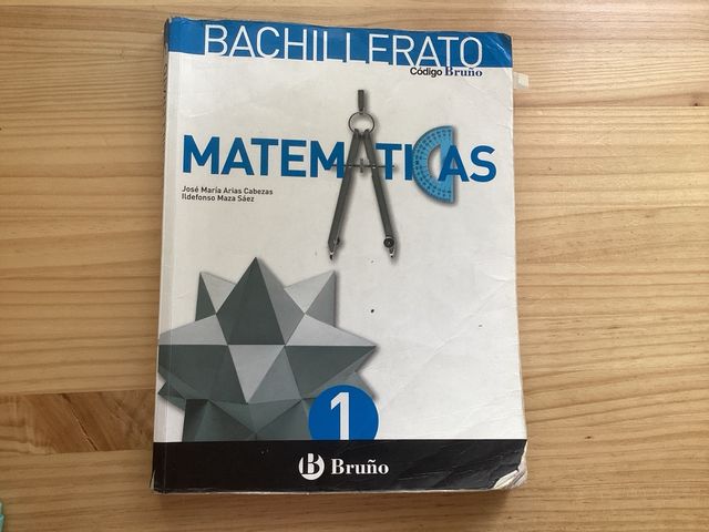 libro matematicas 1 bach