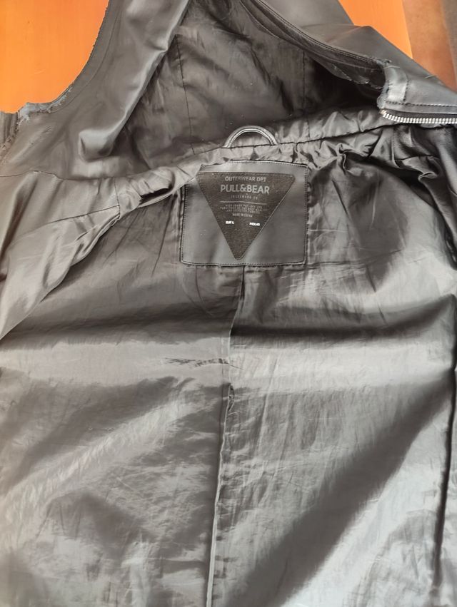 Chaqueta cuero sintético