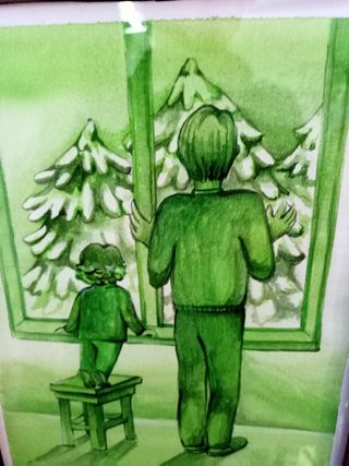 Quadro pittura acquerello