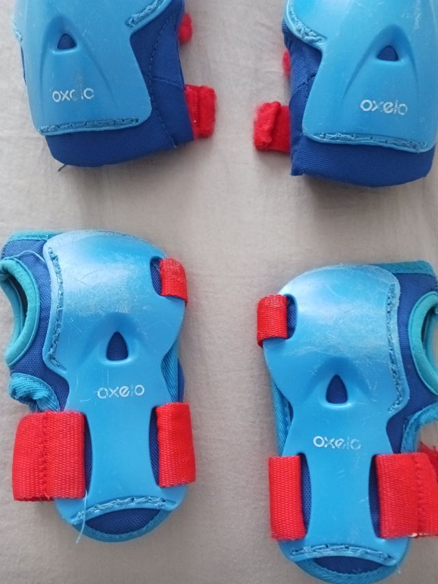 Protecciones patines talla 2XS color azul