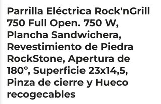 Parrilla electrica plancha Sandwichera.