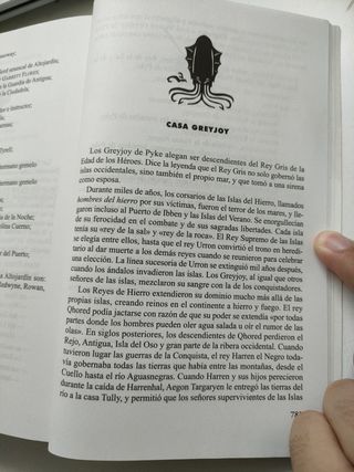 Libro de Juego de Tronos.