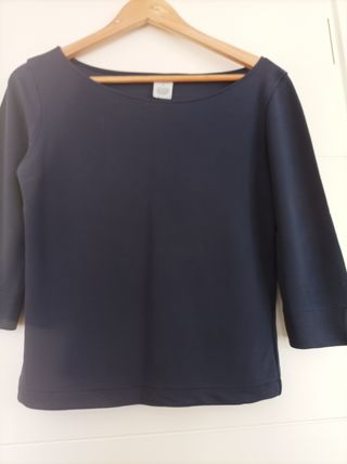 Top Jersey Sweater Azul Marino 